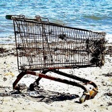 trolley on the beach